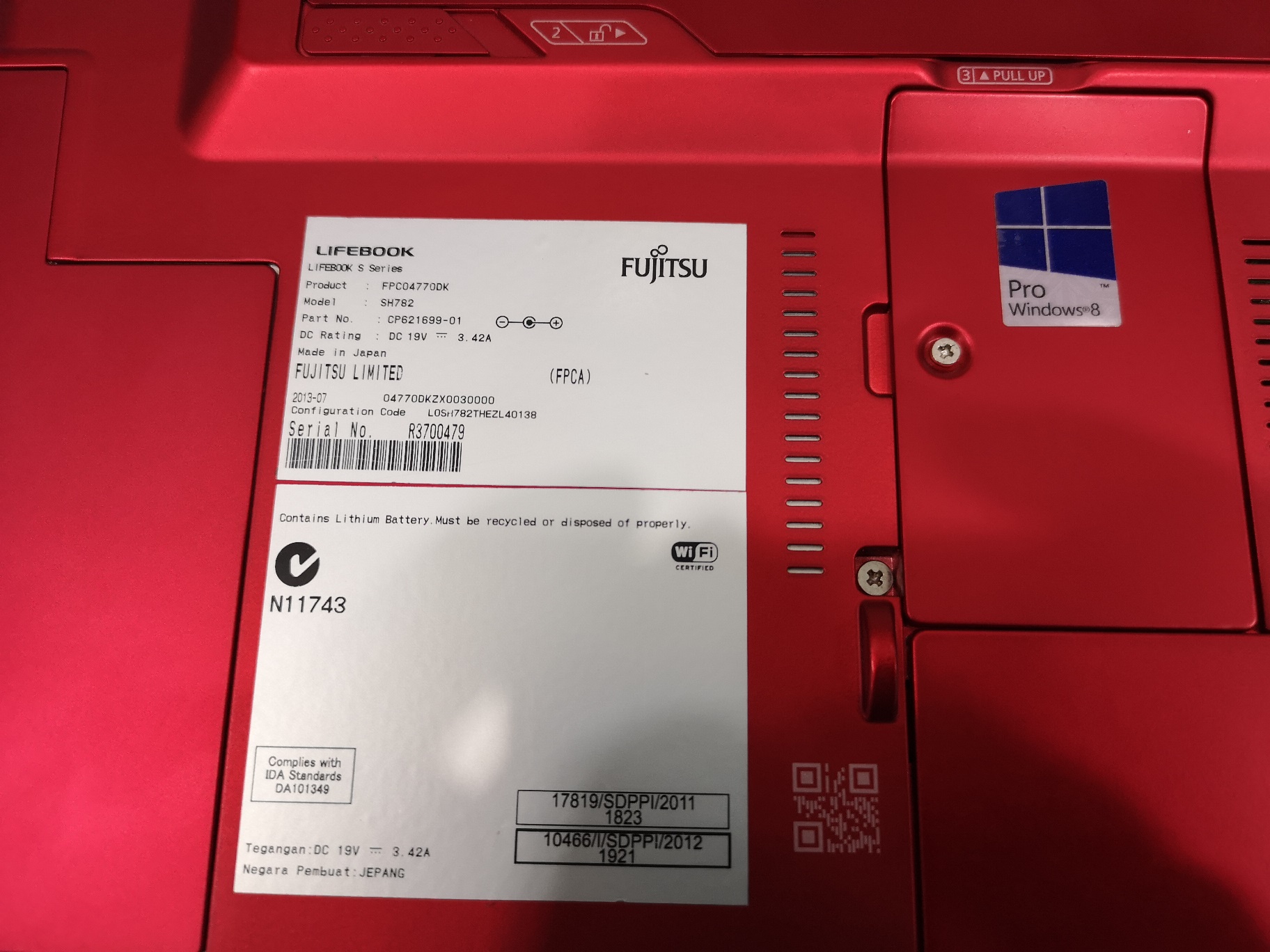 FUJITSU LIFEBOOK SH782