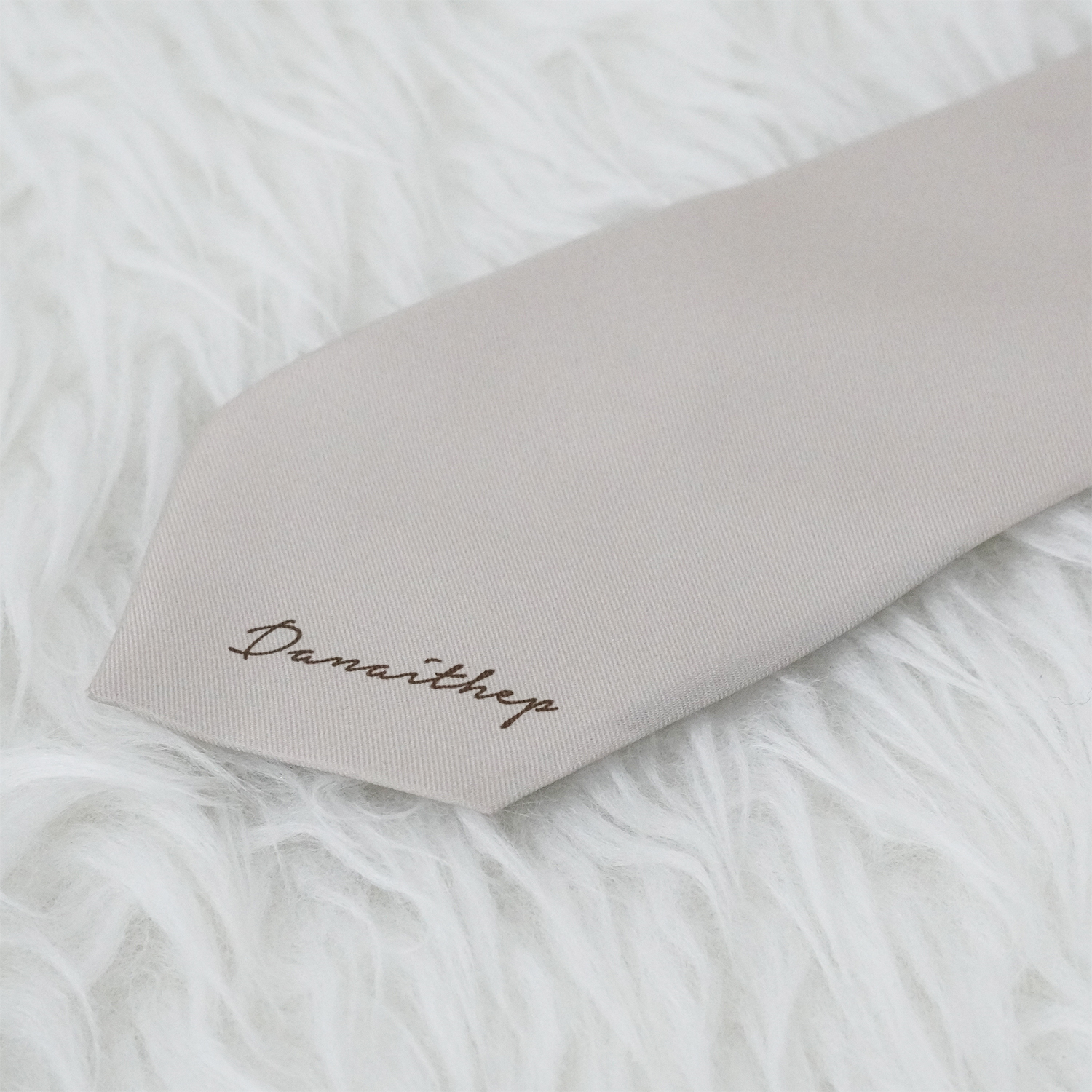 เนคไท สั่งทำใส่ชื่อ ขนาด 3" - Minimal - Monkey Coffee