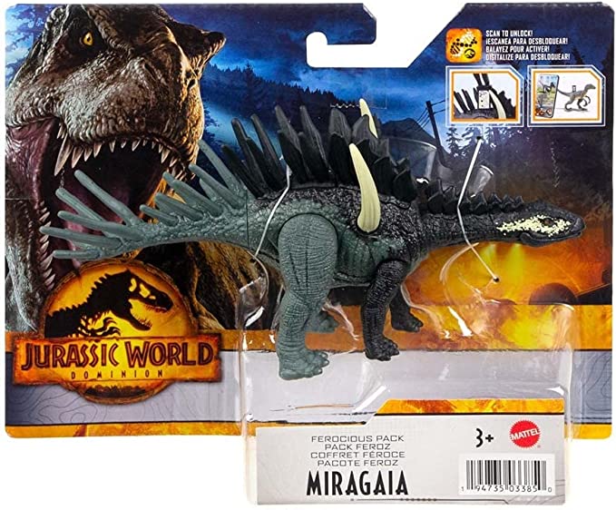 Mattel Jurassic World Ferocious Pack Miragaia (HDX23) แมทเทล จูราสสิค เวิลด์ ของเล่นแอ็กชั่นฟิกเกอร์ไดโนเสาร์ ไมราไกอา