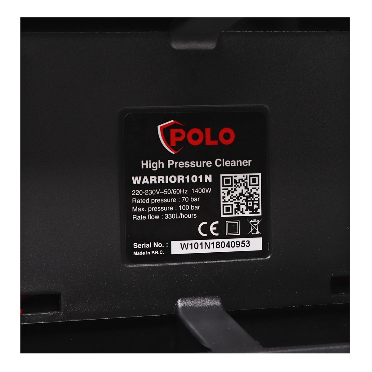 ปั๊มอัดฉีด / ปั๊มฉีดแรงดันสูง POLO รุ่น WARRIOR-101N [100บาร์] 220V 1400W 330ลิตร/ชั่วโมง