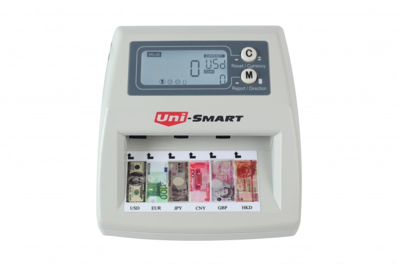 ขายถูก เครื่องตรวจธนบัตรอัตโนมัติ รุ่น US-8800(6) ตรวจแบงค์ปลอมได้ 6 สกุลเงิน