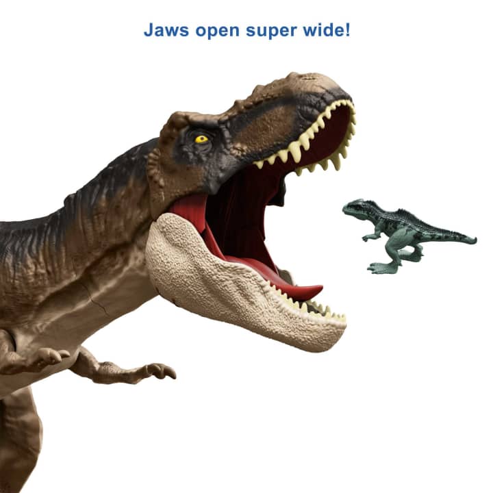 Mattel Jurassic World Super Colossal Tyrannosaurus Rex (HBK73) แมทเทล จูราสสิค เวิลด์ ของเล่นแอ็กชั่นฟิกเกอร์ไดโนเสาร์ ไทแรนโนซอรัส เร็กซ์ (ที. เร็กซ์)