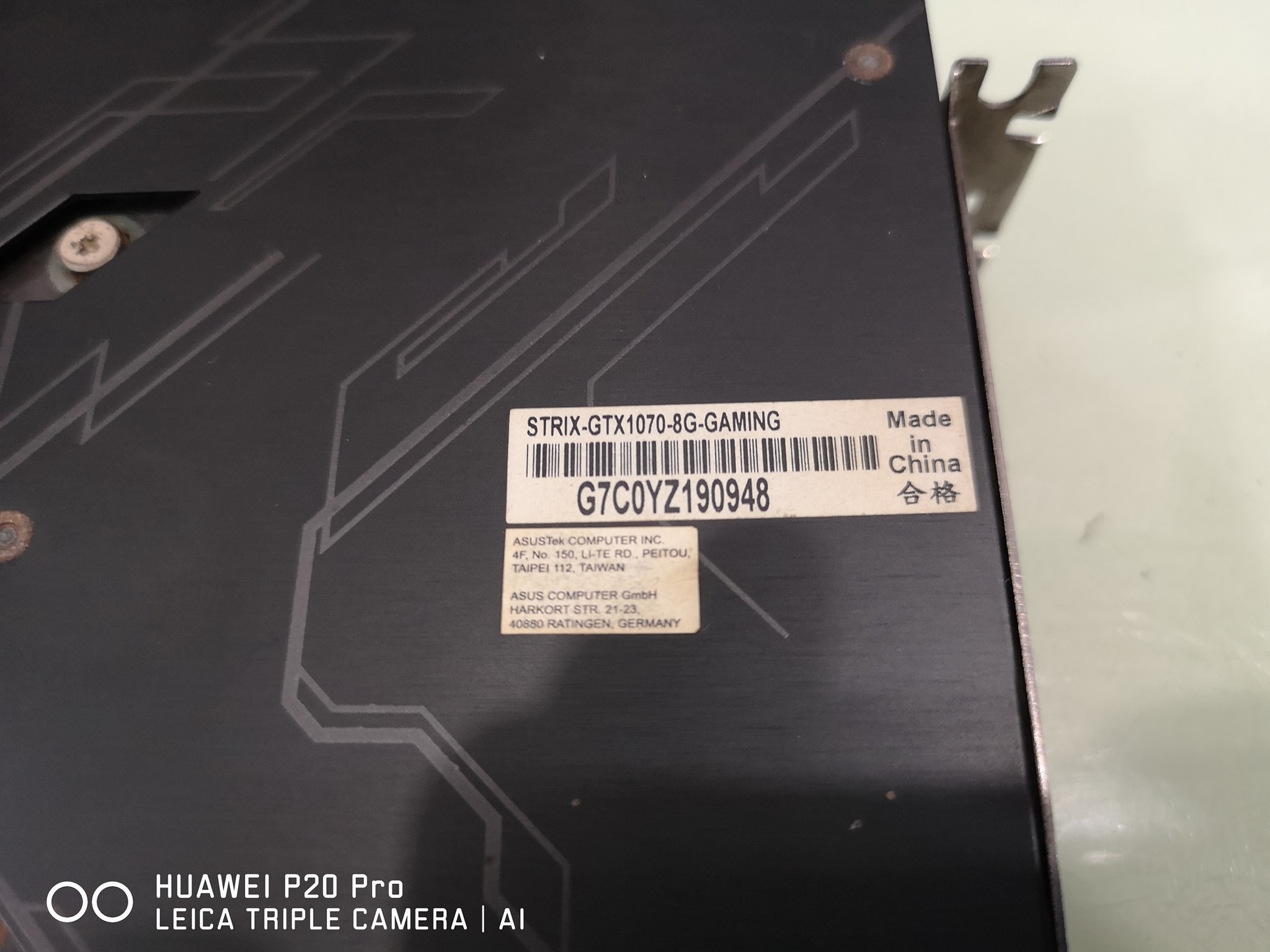 ASUS ROG Strik GTX1070 OC 8GB. GAMING มือสอง สภาพดี รับประกัน 1 เดือน