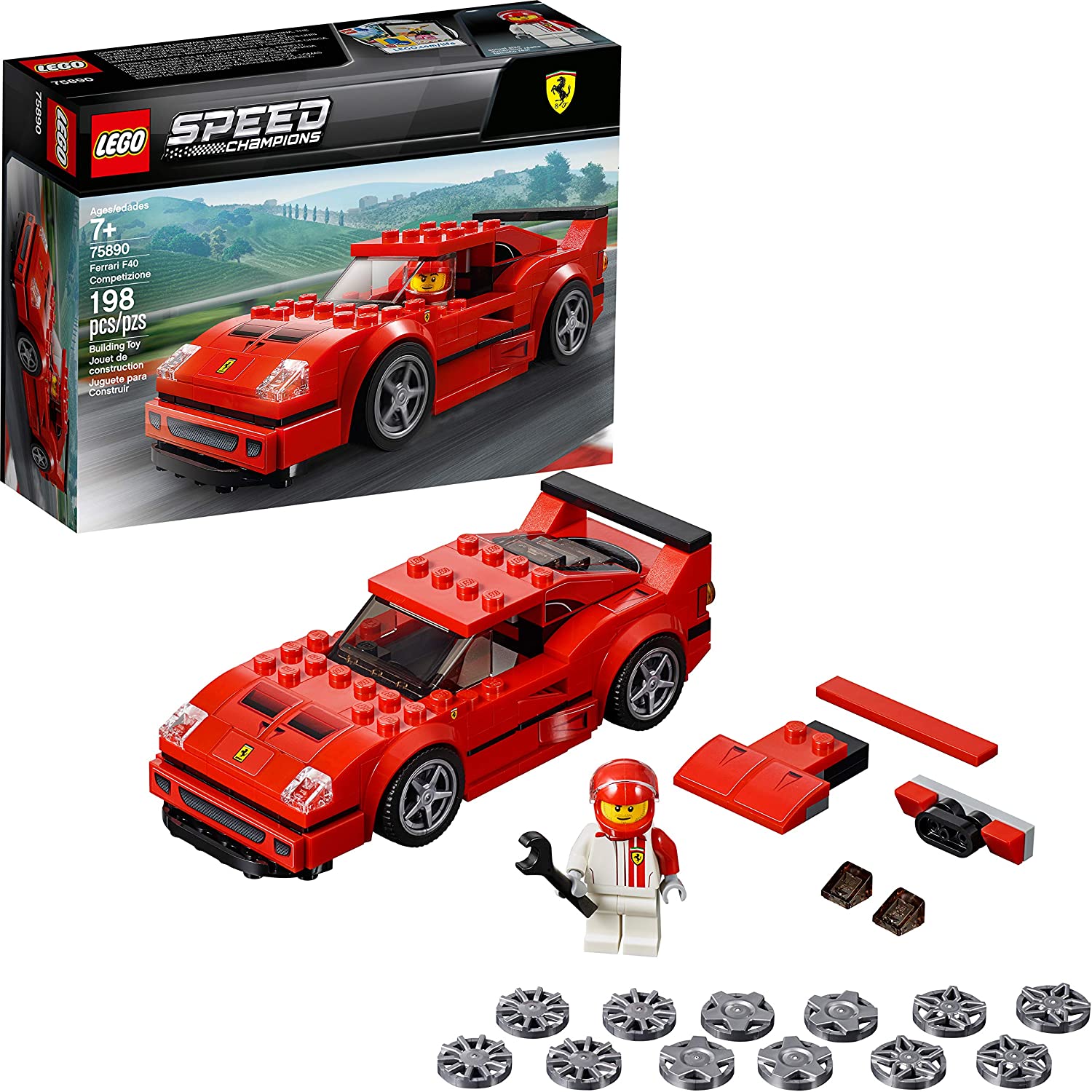 ตัวต่อเสริมทักษะ LEGO Speed Champions Ferrari F40 Competizione รุ่น 75890