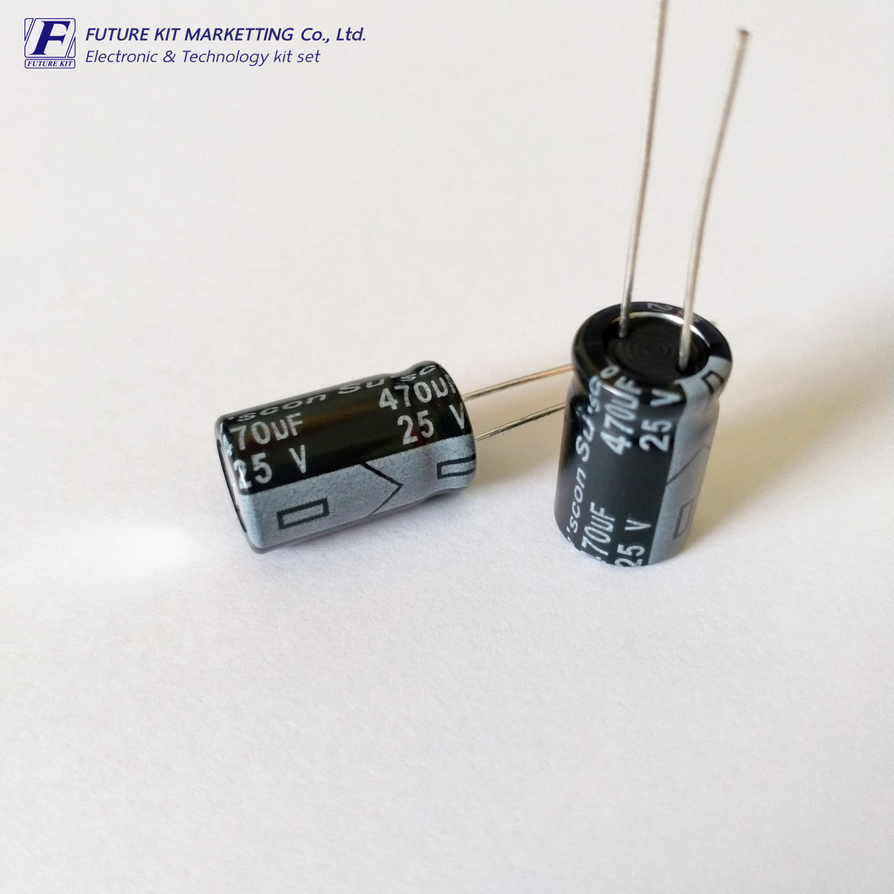 คาปาซิสเตอร์แบบอิเล็กทรอไลต์ 470uF 25V