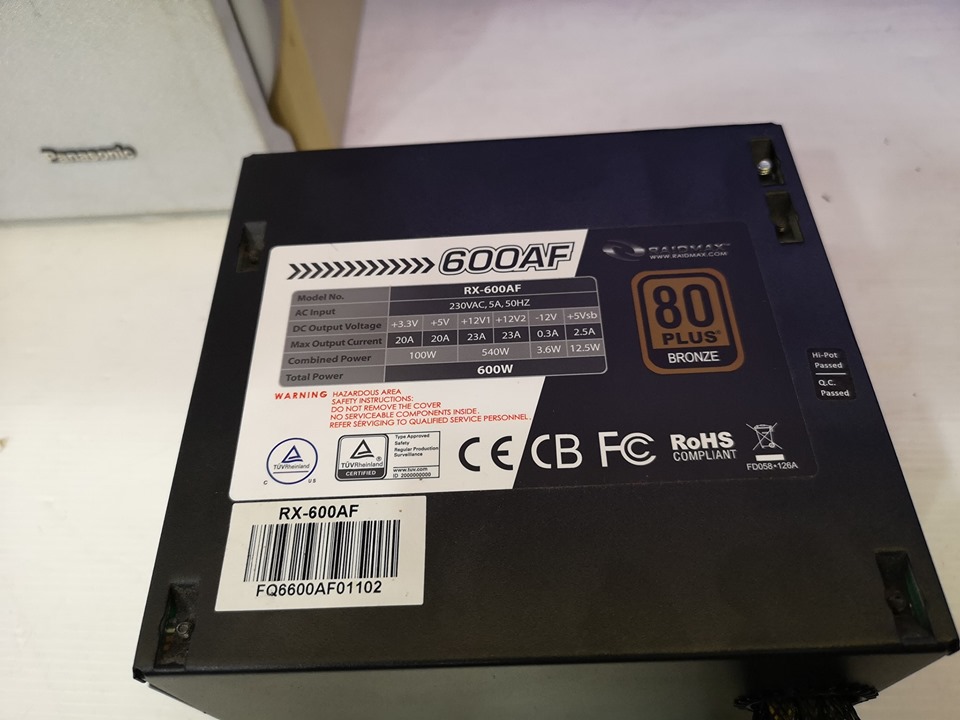 RAIDMAX 600AF 600W. 80+