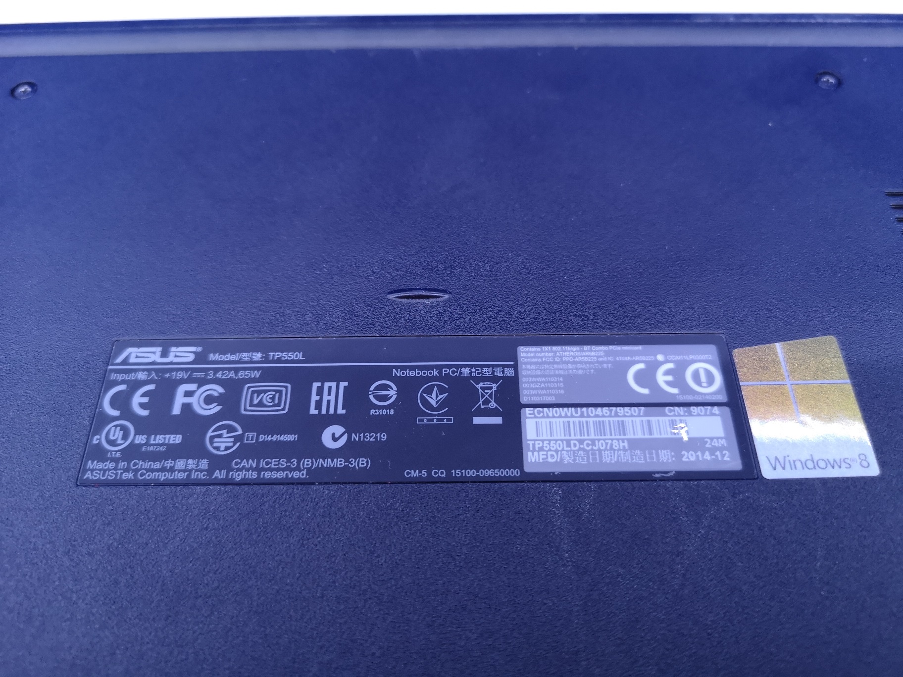 ASUS Transformer Book Flip TP550LD