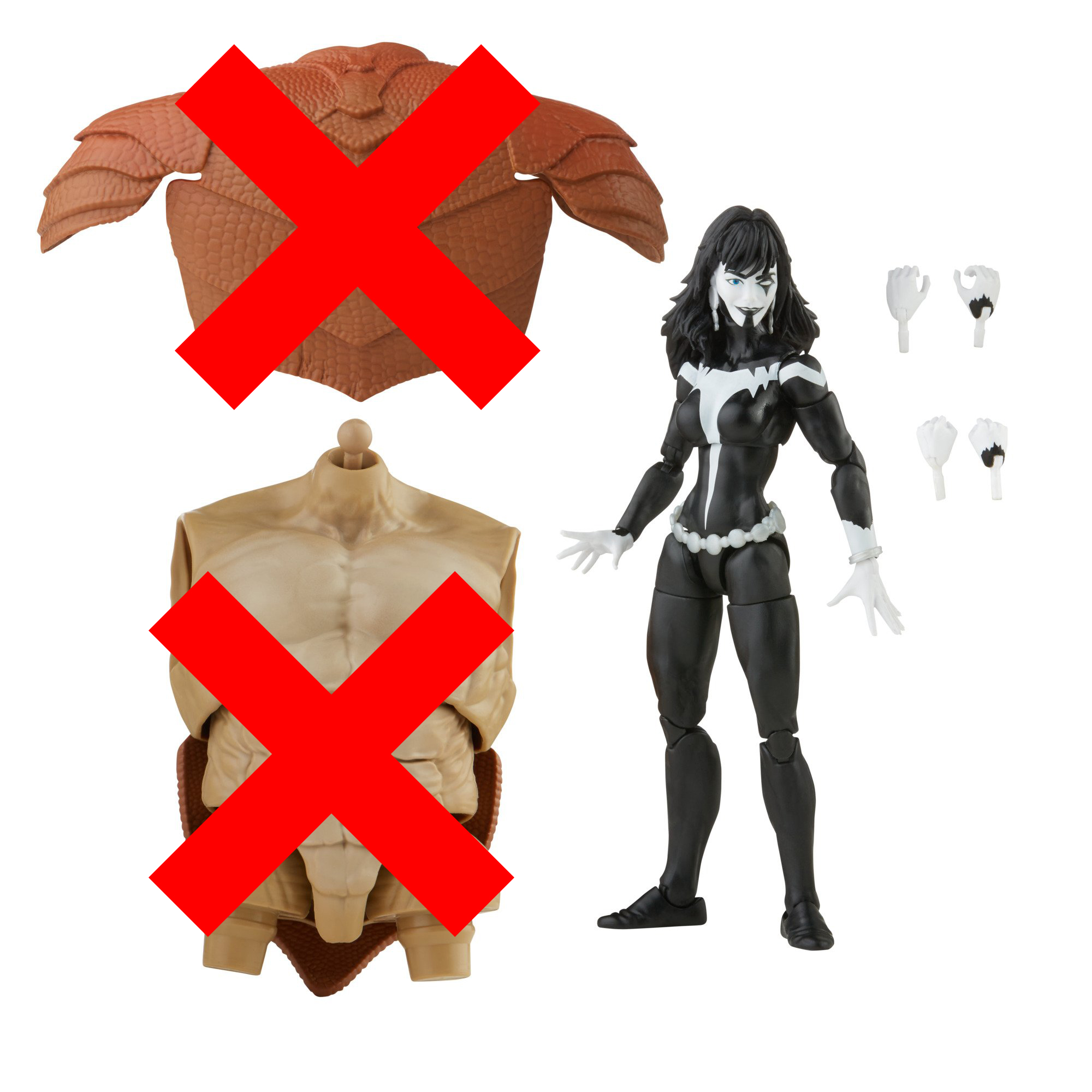 Hasbro Marvel Legends Series (Spider-Man) Shriek 6-inch Figure ฮาสโบร มาร์เวล เลเจนด์ ซีรี่ย์ส หุ่นโมเดลฟิกเกอร์ ชรีค ขนาด 6 นิ้ว (No BAF) ลิขสิทธิ์แท้