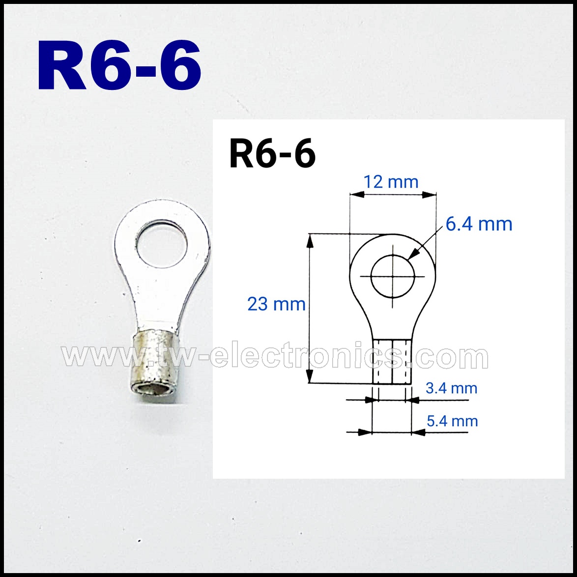 หางปลากลม เปลือย T-LUG / R6-6