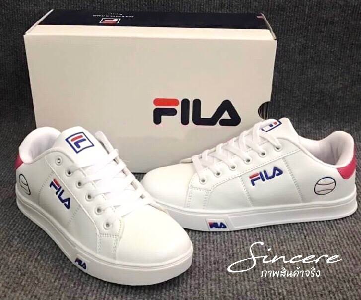 รองเท้าผ้าใบ Style Fila ทรง sport Girl (สีแดง)