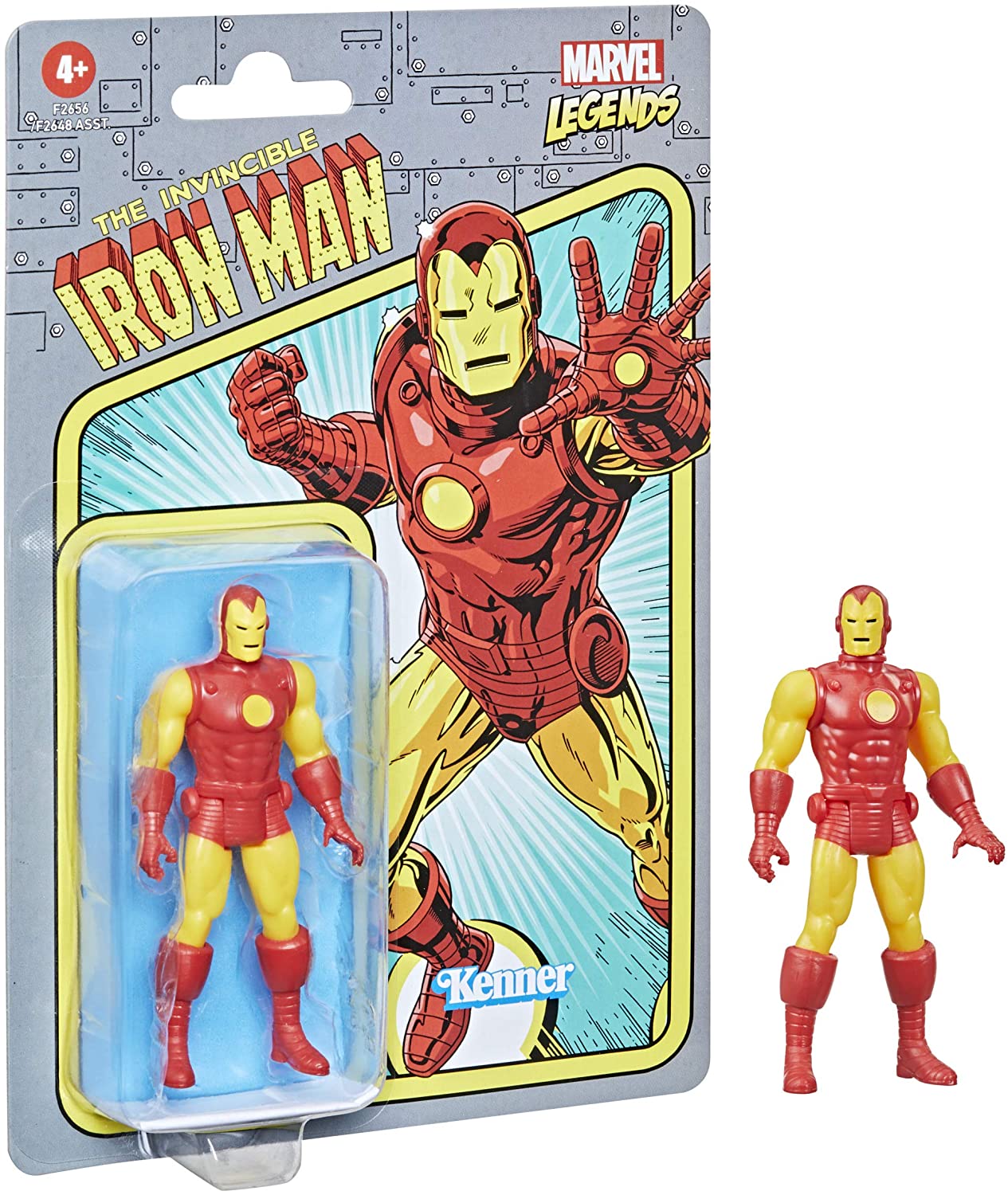 Hasbro Marvel Legends Series Iron Man 3.75-Inch Retro 375 Collection Action Figure ฮาสโบร มาร์เวล เลเจนด์ หุ่นโมเดลฟิกเกอร์ ไอรอน แมน ขนาด 3.75 นิ้ว ลิขสิทธิ์แท้