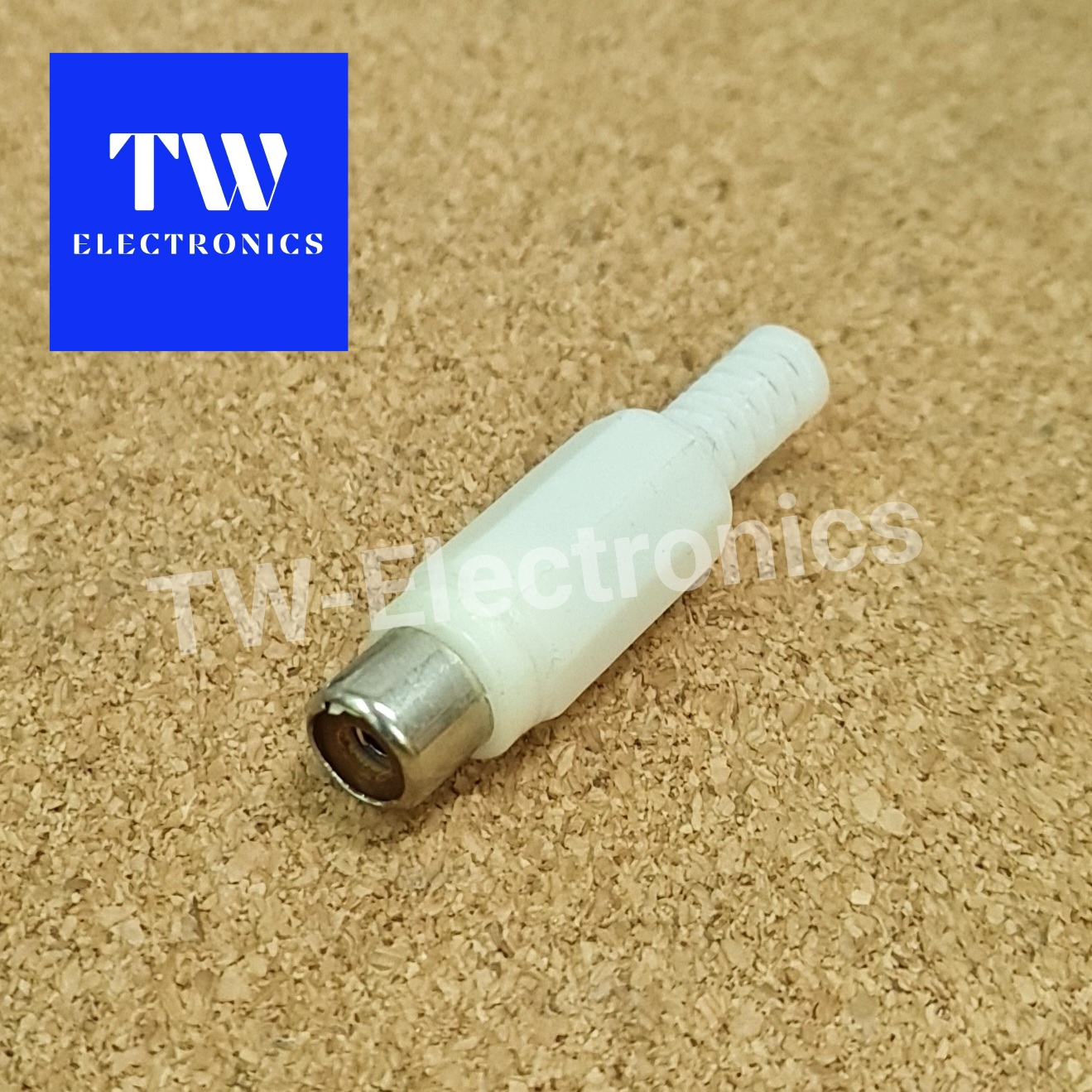 หัวRCA(ตัวเมีย)ยาง (4 mm)/สีขาว