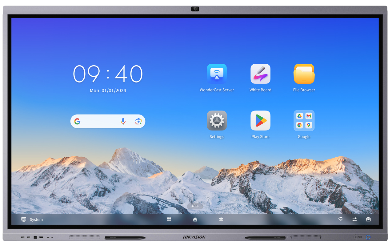 ขายถูก DS-D5C65RB/B HIKVISION 65-inch จอสัมผัส Interactive มี wall mount ในกล่อง ประกันศูนย์