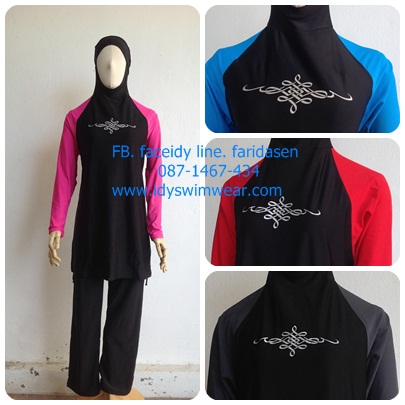 ชุดว่ายน้ำแขนยาว rashguard กันแสงแดด UV 50+ สีเทา ชุดว่ายน้ำมุสลิมเสื้อแขนยาว+กางเกงขายาว+หมวกคลุมผม แบรนด์ AQUA SPORT ไซส์ L รอบอก 38นิ้ว รอบเอว 27 นิ้ว รอบสะโพก 40นิ้ว พร้อมส่ง