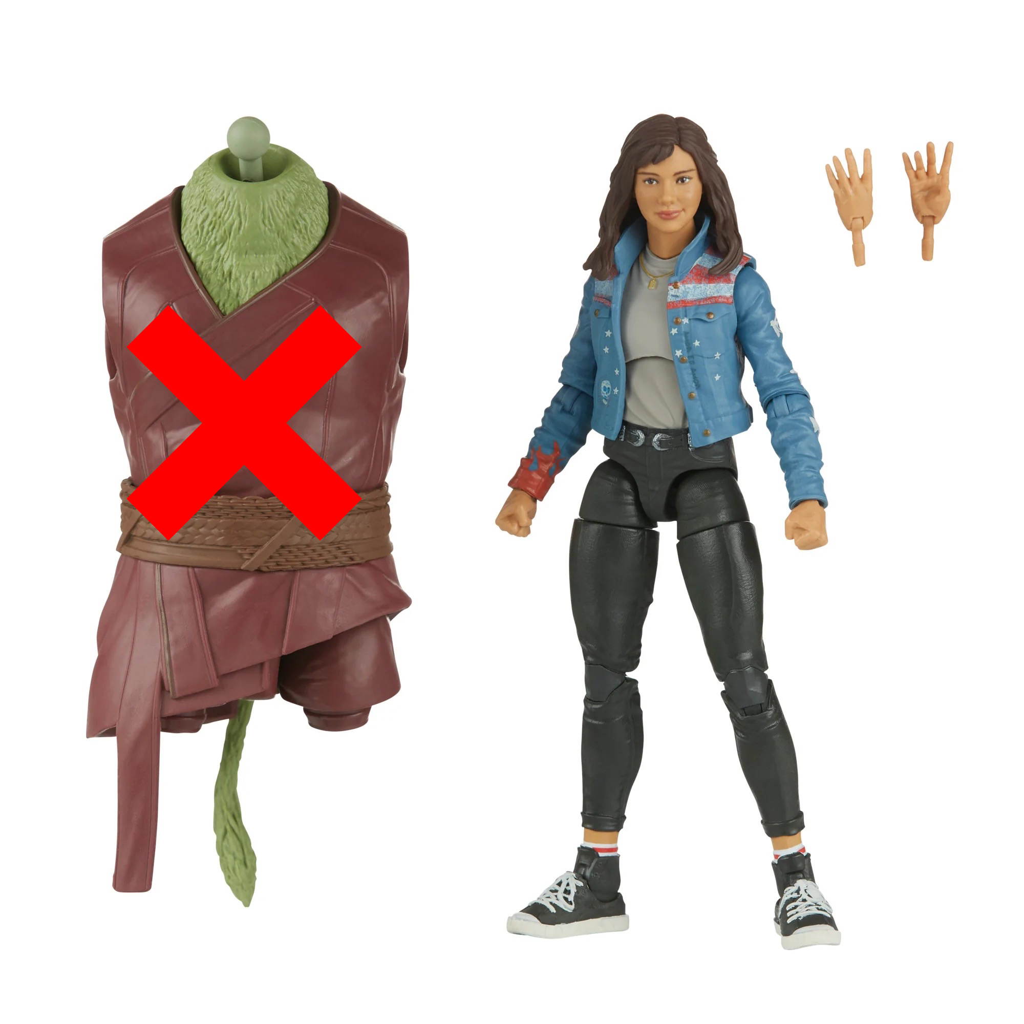 Hasbro Marvel Legends Series Doctor Strange In The Multiverse of Madness America Chavez 6-inch Figure ฮาสโบร มาร์เวล เลเจนด์ ซีรี่ย์ส หุ่นโมเดลฟิกเกอร์ ด็อกเตอร์ สเตรนจ์ อิน ดิ มัลติเวิร์ส ออฟ แมดเนส อเมริกา ชาเวซ ขนาด 6 นิ้ว (No BAF) ลิขสิทธิ์แท้