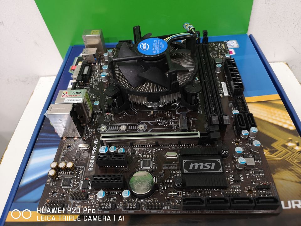 i3-6100 พัดลมแท้,+ MSI B250M PRO VD รองรับ M.2 บอร์ดดีๆ ฝาหลังไม่ครงรุ่น มือสองสภาพดีประกัน3เดือน