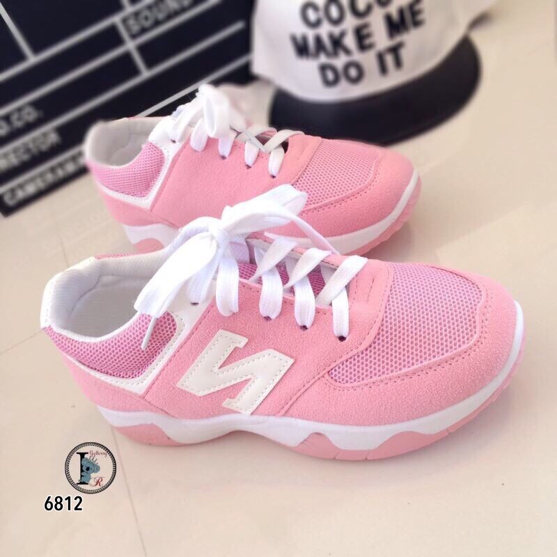 รองเท้า Style New Balance สีทูโทน (ชมพู)