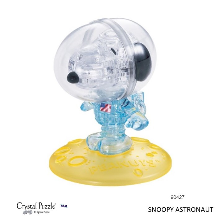 Snoopy Astronaut :35 Pcs./ 3D CRYTAL PUZZLE