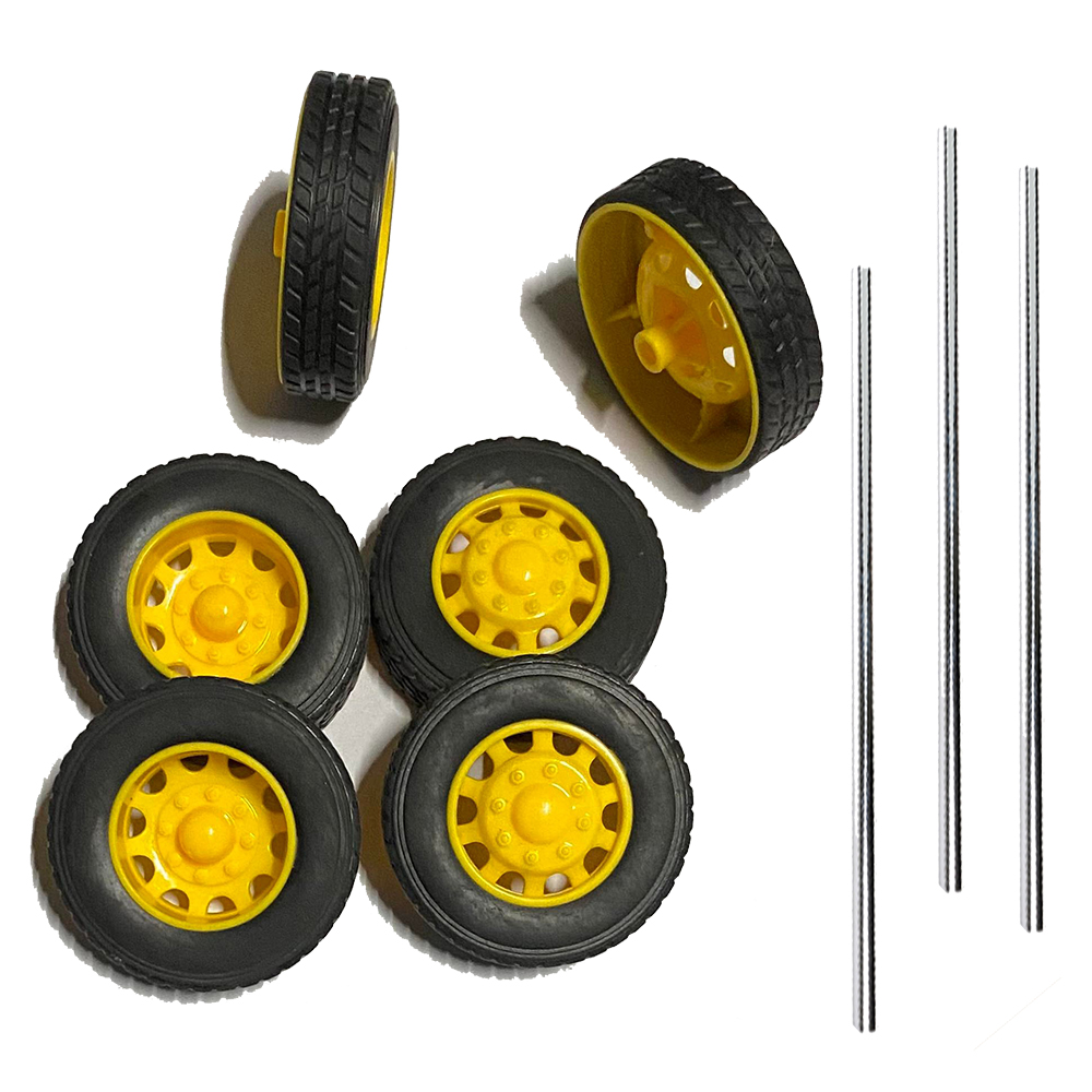 ล้อรถบรรทุกจำลอง รุ่นกระทะเหลือง P18 truck wheel 1/24 ล้อรถหม่ำโมเดล ล้อรถของเล่น ล้อรถจำลอง