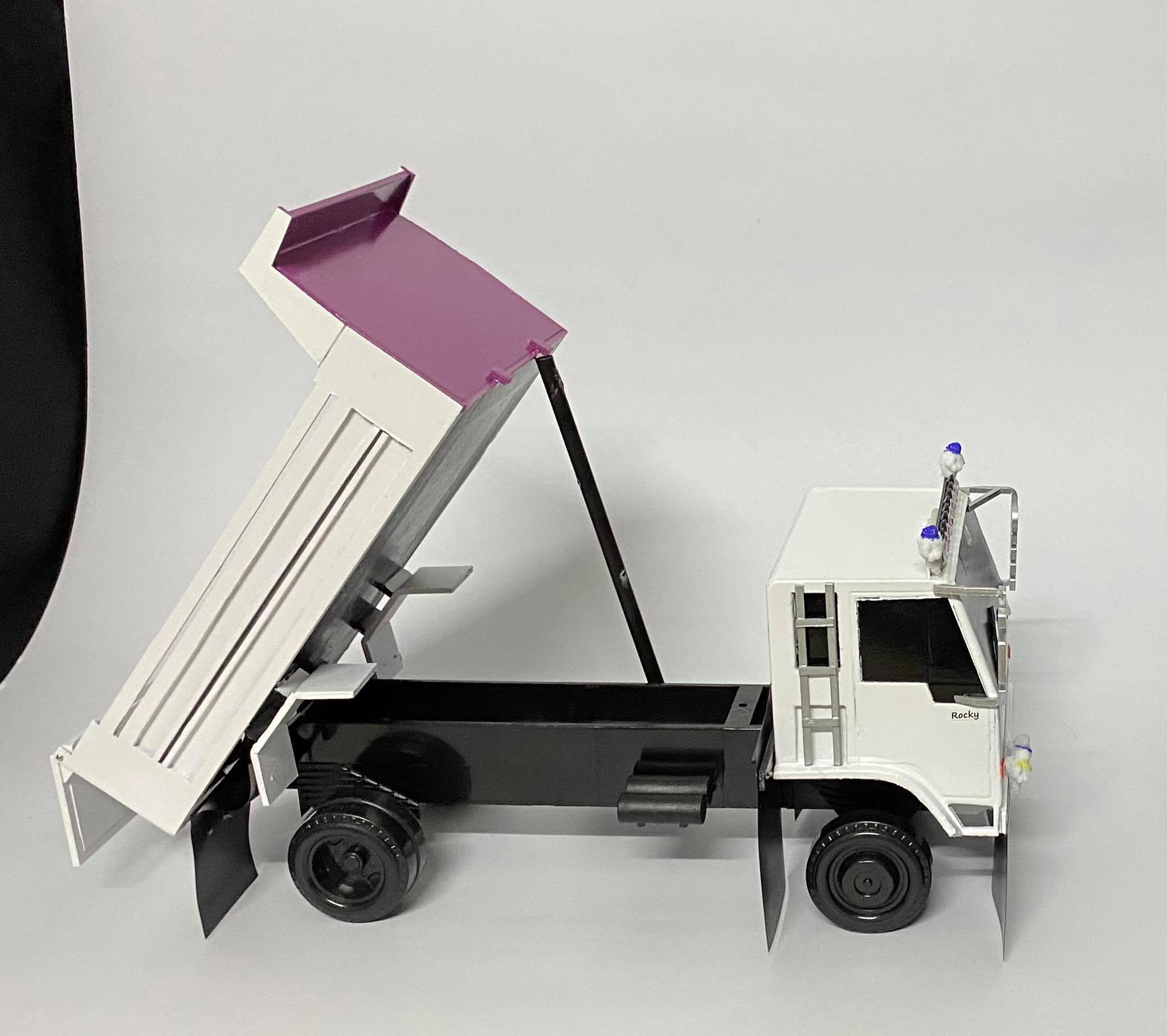 รถดั๊มพ์ 6 ล้อ อีซูสุร๊อกกี้ 1/24 พลาสติก