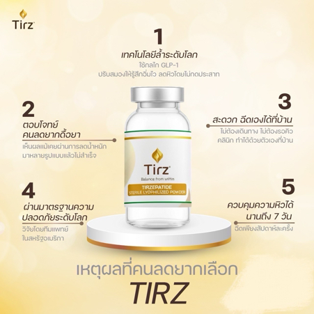Tirz Peptide Complex | เวชภัณฑ์เปปไทด์สำหรับแนวทางดูแลร่างกาย