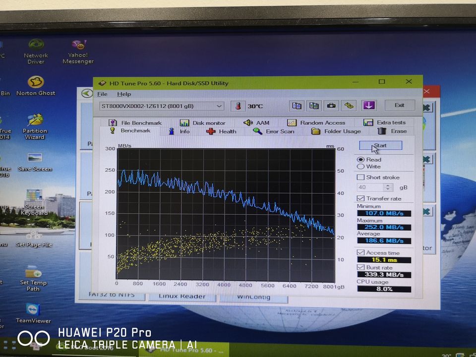 8TB. SEAGATE ST8000VX0002 มือสอง สภาพของใหม่ยังไม่ได้ใช้งานแกะทดสอบ ประกัน3เดือน