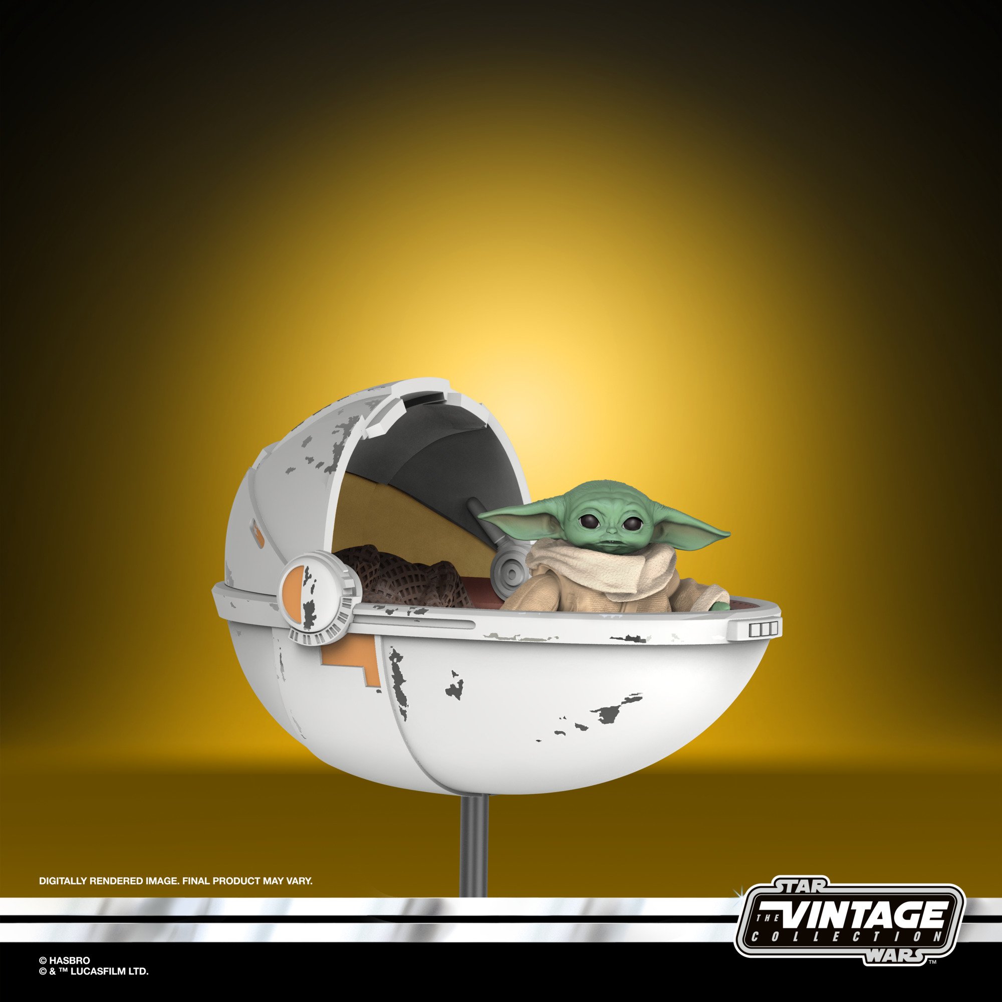 Hasbro Kenner The Vintage Collection Star Wars The Mandalorian The Child Baby Yoda 3.75-inch-scale Action Figure ฮาสโบร สตาร์ วอร์ส หุ่นโมเดลฟิกเกอร์ เบบี้ โยดา ขนาด 3.75 นิ้ว ลิขสิทธิ์แท้