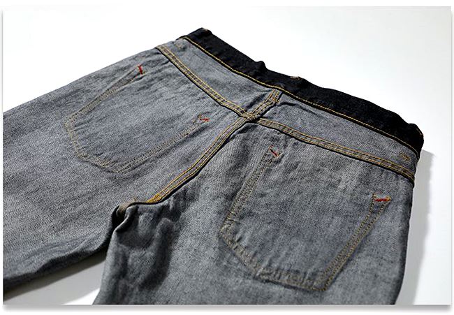 001047 กางเกงยีนส์ XOFO Selvage Denim 14Oz สไตล์วินเทจ Version Jeans Black Small Straight ผ้าริมแดง Size 28-38