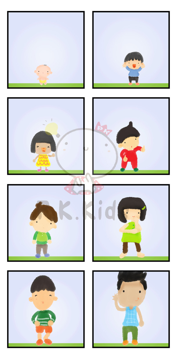เรียงลำดับความสูง : เด็ก