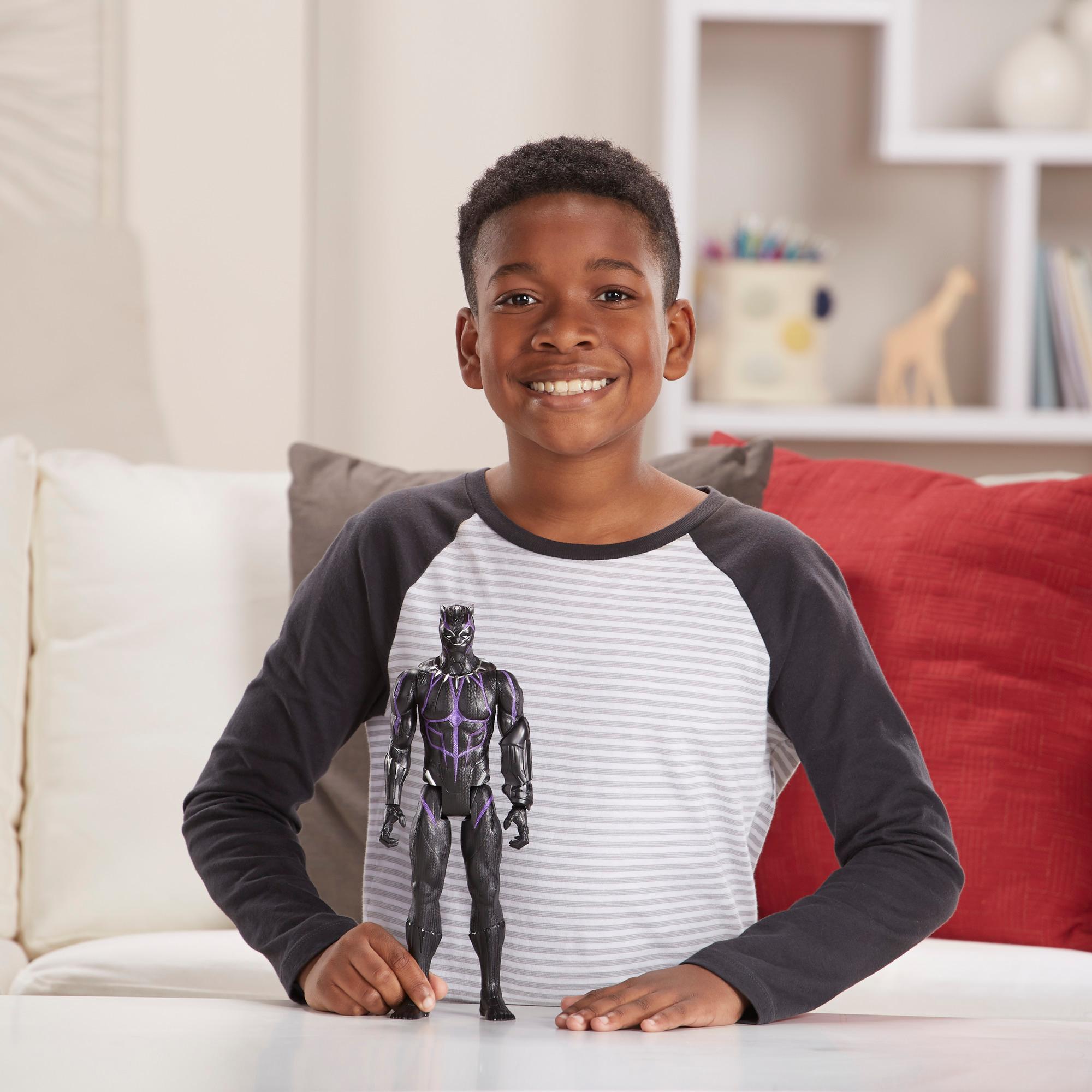 Hasbro Marvel Avengers : Endgame Titan Hero Power FX Black Panther Figure ฮาสโบร มาร์เวล อเวนเจอร์ส หุ่นโมเดลฟิกเกอร์ แบล็ค แพนเตอร์ ขนาด 12 นิ้ว มีเสียง ยิงพลังได้ ลิขสิทธิ์แท้