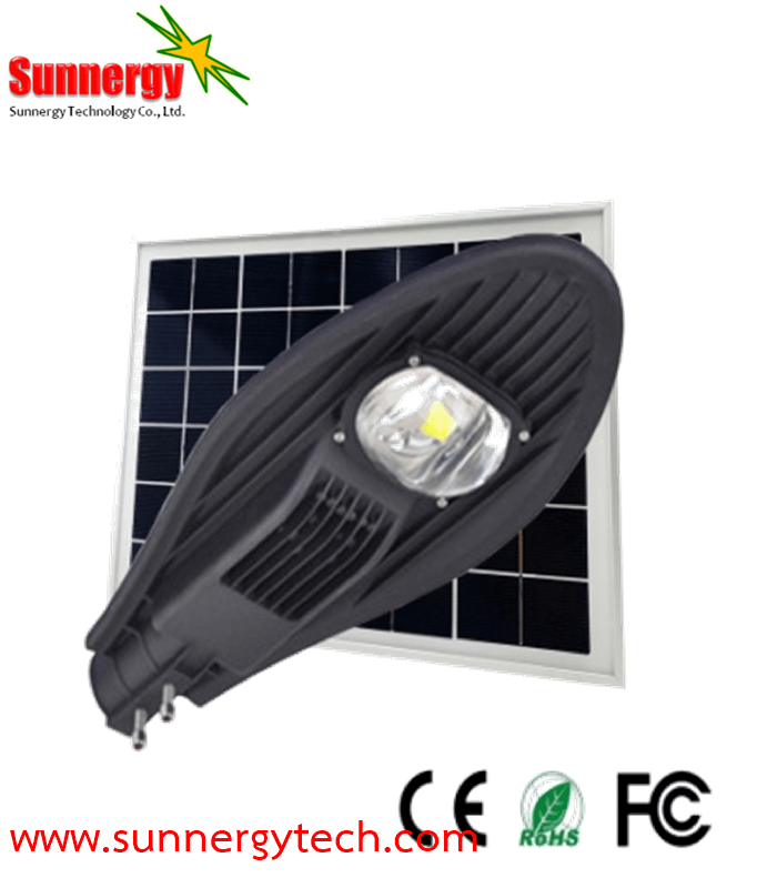 โคมไฟ Solar Street Light ขนาด 20W พร้อมแผงโซล่าเซลล์ 30W