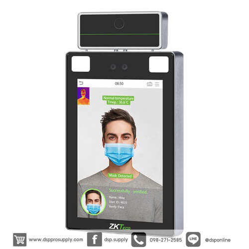 ขายถูก เครื่องสแกนใบหน้าตรวจวัดอุณหภูมิ Zkteco Proface X(Ti) Body Temperature Measurement Access Control