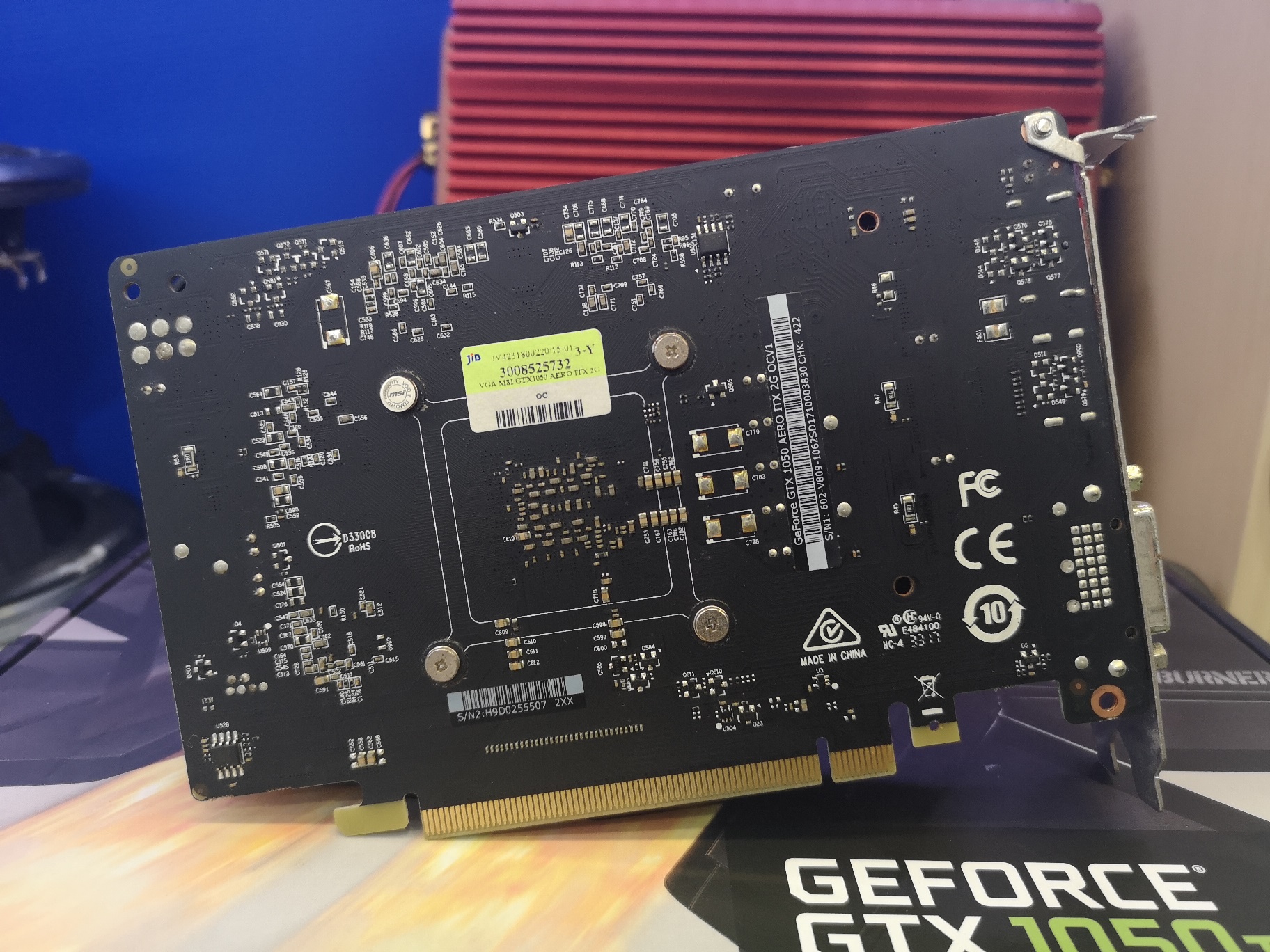 MSI GTX 1050 AERO ITX 2G OC JIB 01/2021