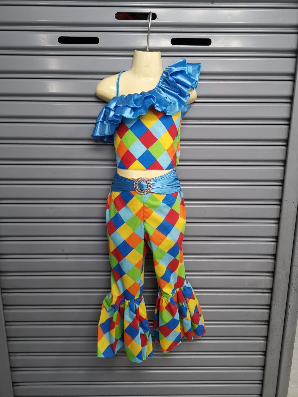 ชุดแฟนซีลายตาราง-กางเกง ชุดแฟนซีเด็ก