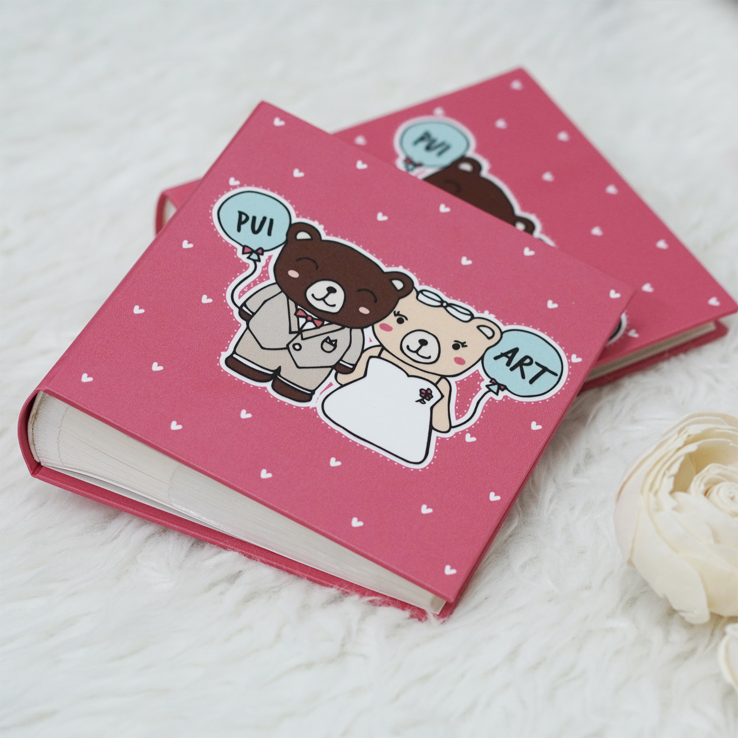 อัลบั้มสั่งทำใส่ชื่อ ลายหมีคู่ - Couple Teddy
