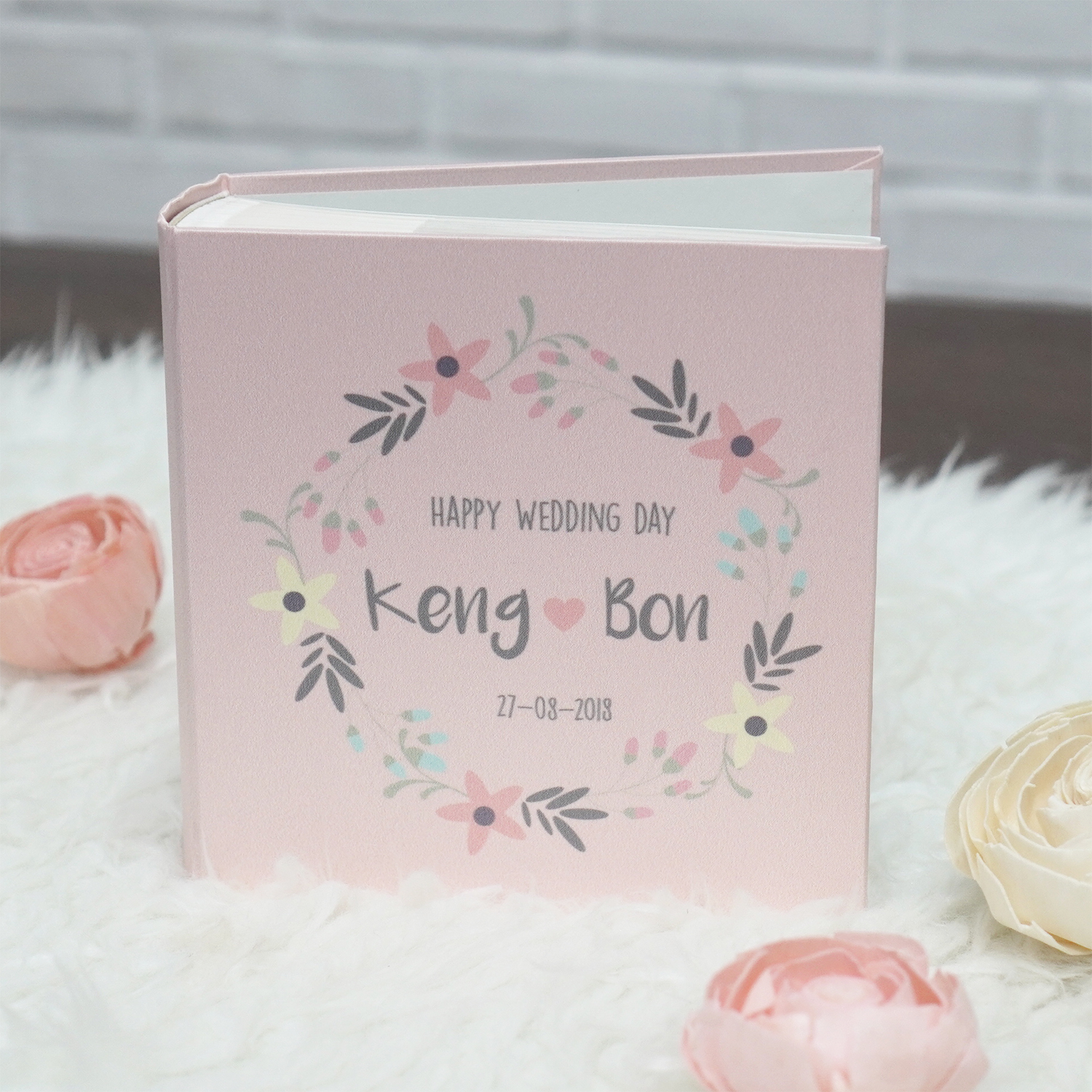 อัลบั้มสั่งทำใส่ชื่อ ลาย Floral Frame