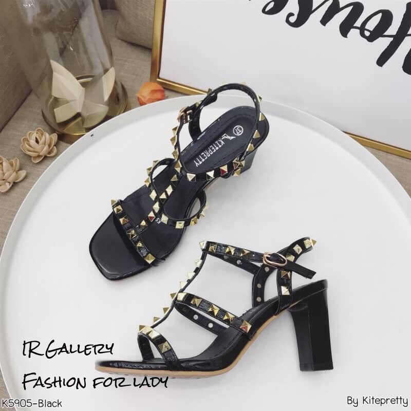 รองเท้า Style Valentino รัดส้น (สีชมพู)