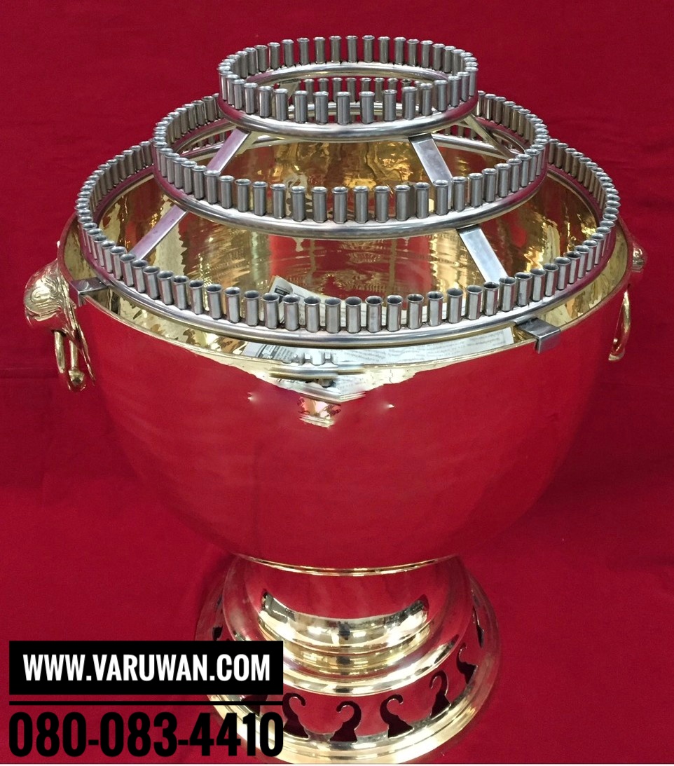 เชิงเทียนน้ำมนต์สแตนเลส 108 เล่ม (3 ชั้น)