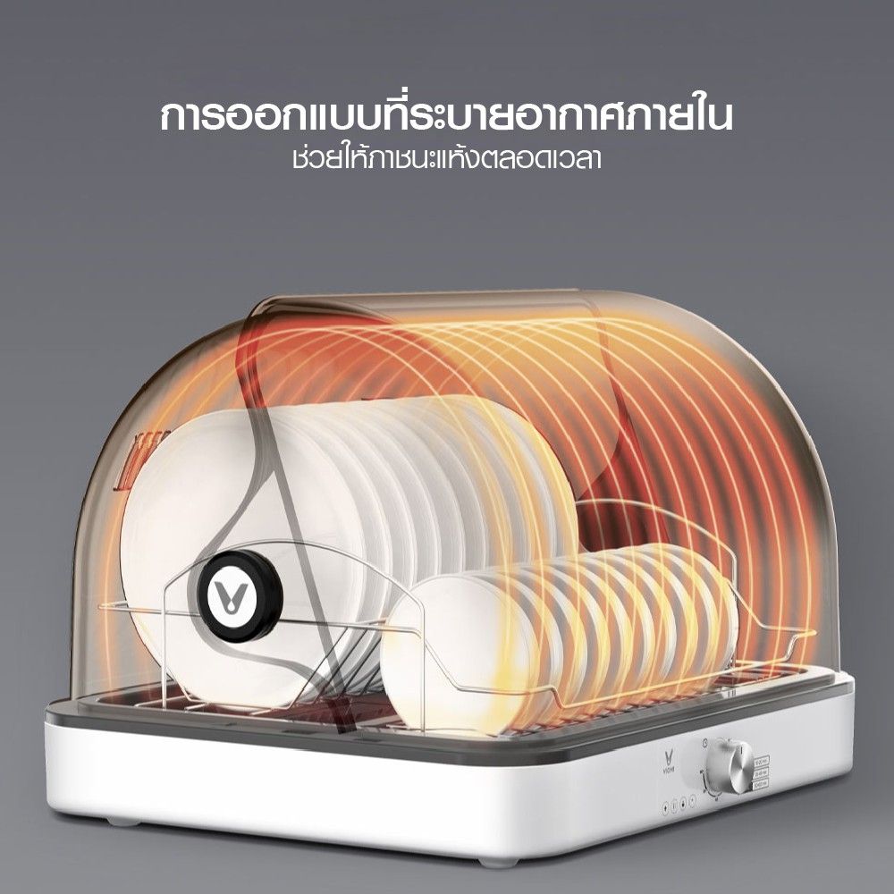 ขายถูก Viomi Disinfection Cabinet 2 in 1 เครื่องอบจานฆ่าเชื้อไวรัสและแบคทีเรีย ด้วยรังสี UV ประกันศูนย์ไทย