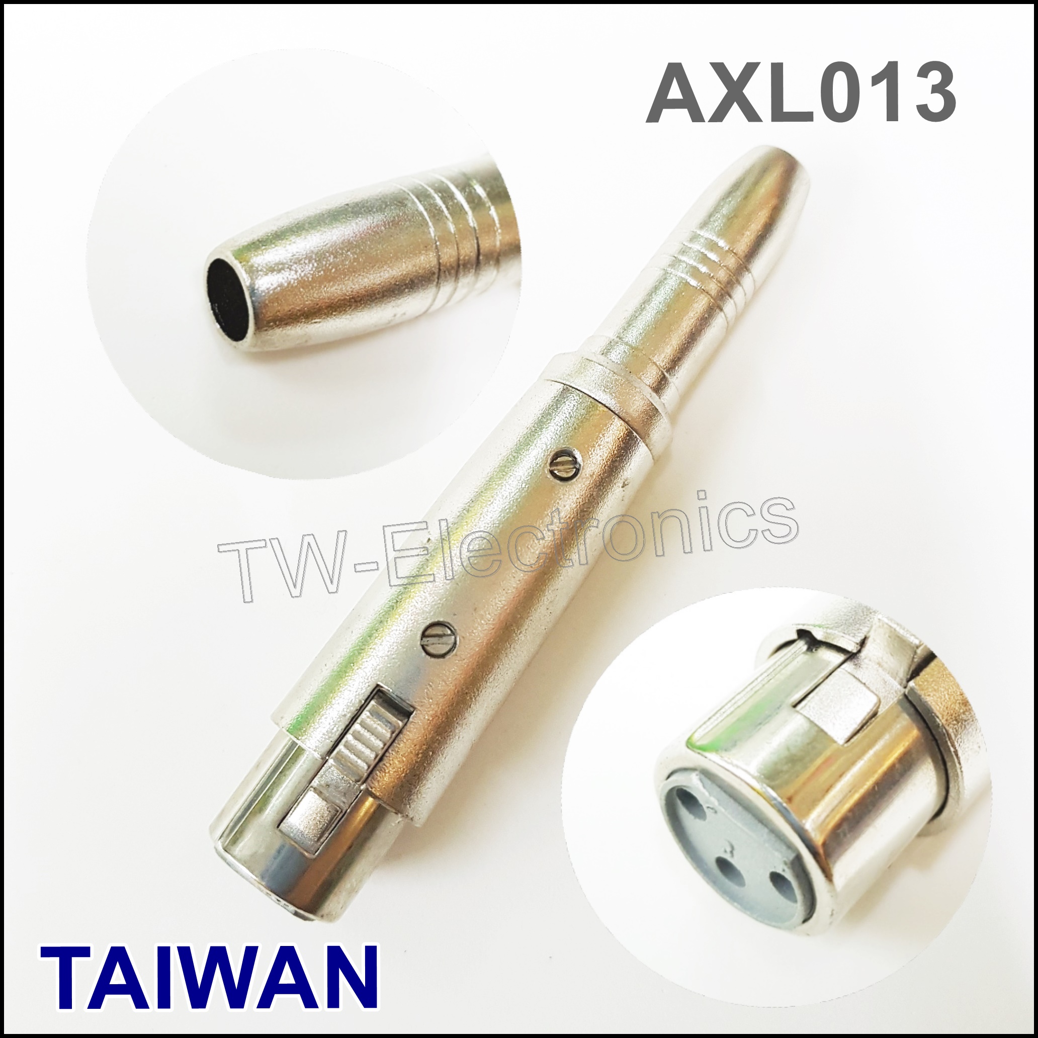 XLR ตัวเมีย – 1/4” Mono Phone ตัวเมีย TAIWAN / AXL013