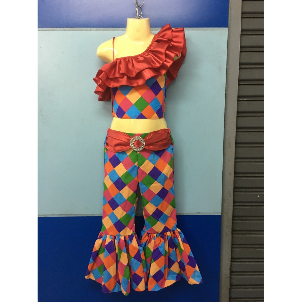 ชุดแฟนซีลายตาราง-กางเกง ชุดแฟนซีเด็ก