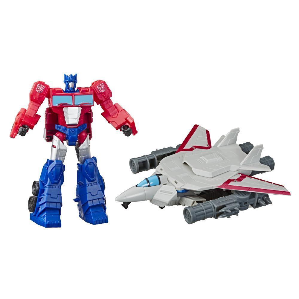 Hasbro Transformers Cyberverse Spark Armor Optimus Prime Action Figure ฮาสโบร ทรานสฟอเมอร์ส ไซเบอร์เวิร์ส สปาร์ค อาร์เมอร์ หุ่นยนต์ออพติมัส ไพรม์ ขนาด 5 นิ้ว ลิขสิทธิ์แท้