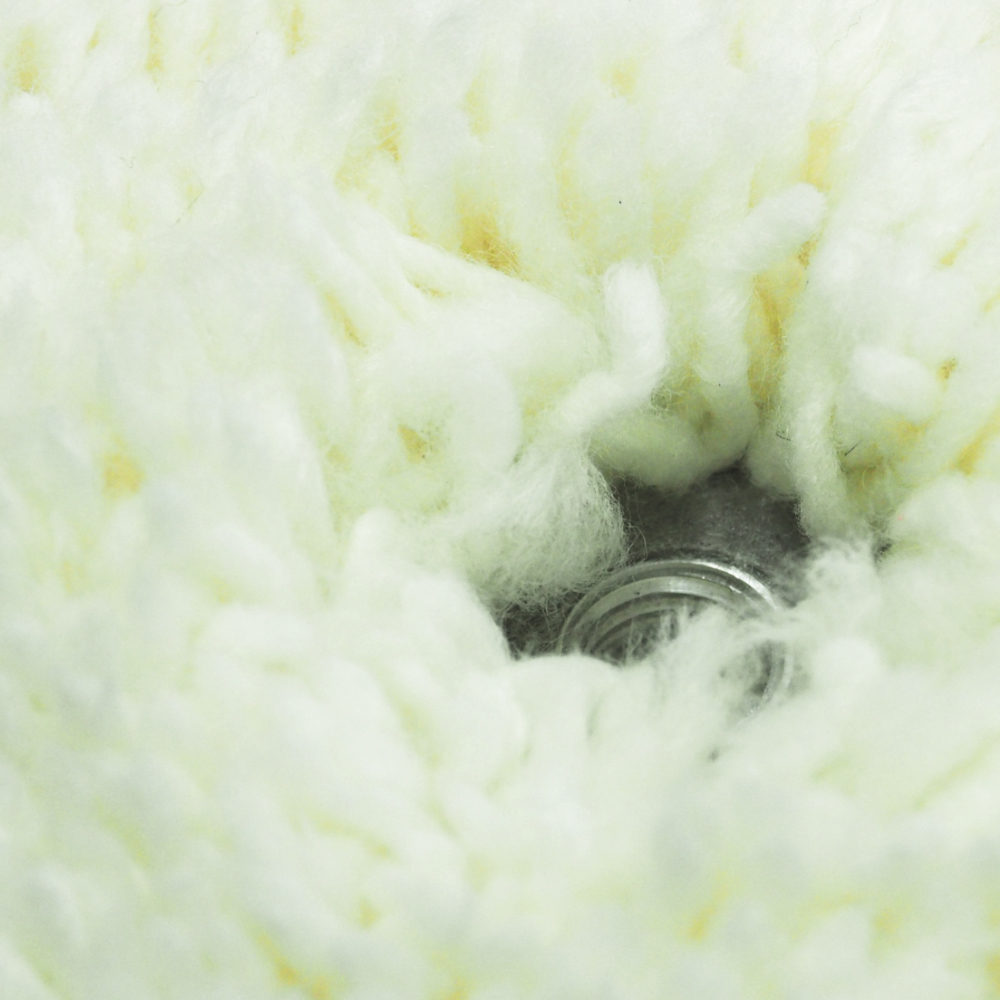 ขนแกะ 9.5 นิ้ว 2 หน้า สีขาว