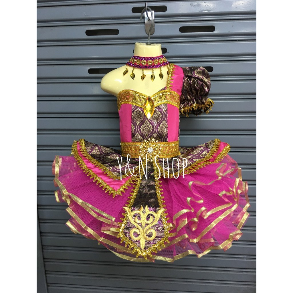 ชุดดรัมเมเยอร์ ไทยแขนตุ๊กตา ชุดดรัมเมเยอร์เด็ก ชุดเชียร์ลีดเดอร์เด็ก