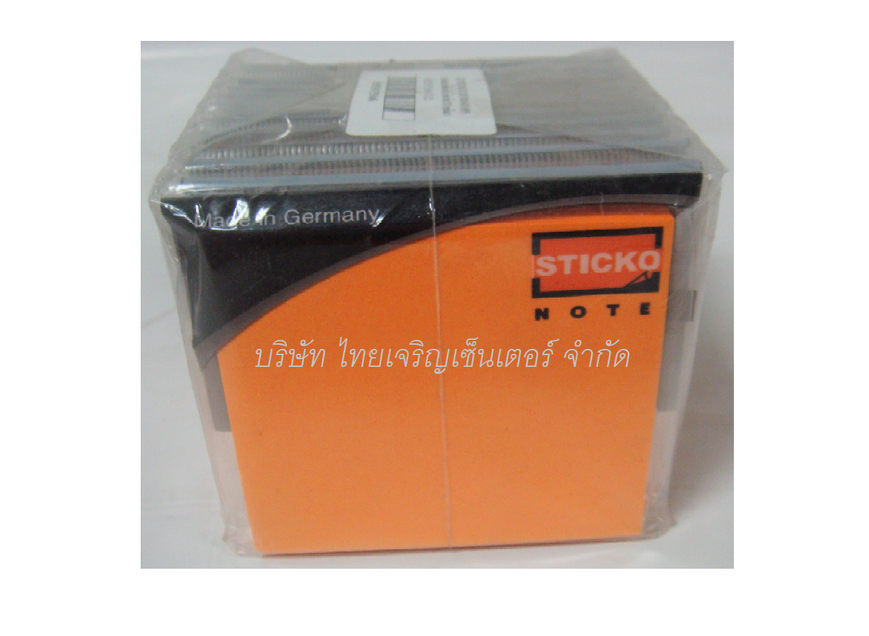 สติ๊กโก้โน๊ต โน๊ตกาว ตราช้าง 3x3 นิ้ว สีส้มนีออน (โหล)