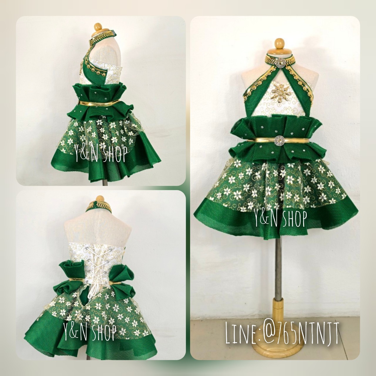 ชุดแซมวิสแต่งทอง ชุดดรัมเมเยอร์ ชุดดรัมเมเยอร์เด็ก ชุดเชียร์ลีดเดอร์เด็ก