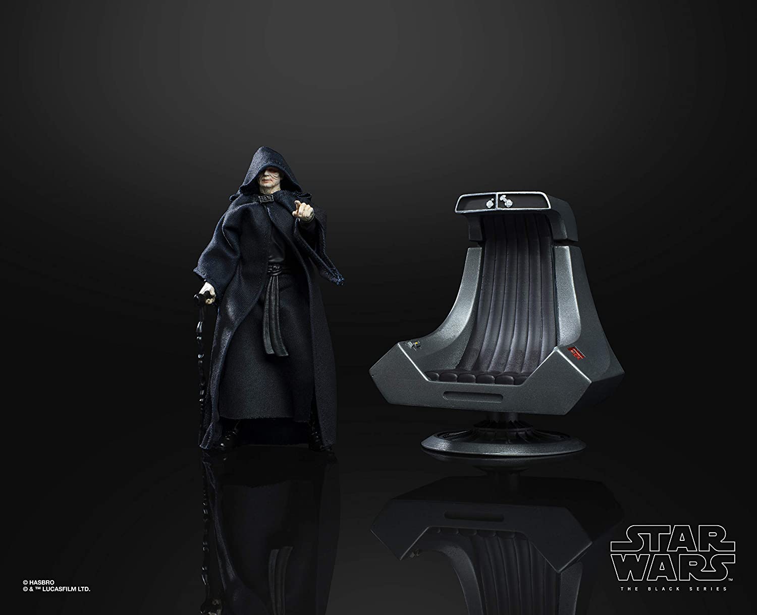 Hasbro Star Wars The Black Series Emperor Palpatine 6-inch Action Figure with Throne ฮาสโบร สตาร์ วอร์ส เดอะ แบล็ค ซีรีส์ หุ่นโมเดลฟิกเกอร์ ดาร์ธ ซิเดียส พัลพาทีน ขนาด6 นิ้ว ลิขสิทธิ์แท้