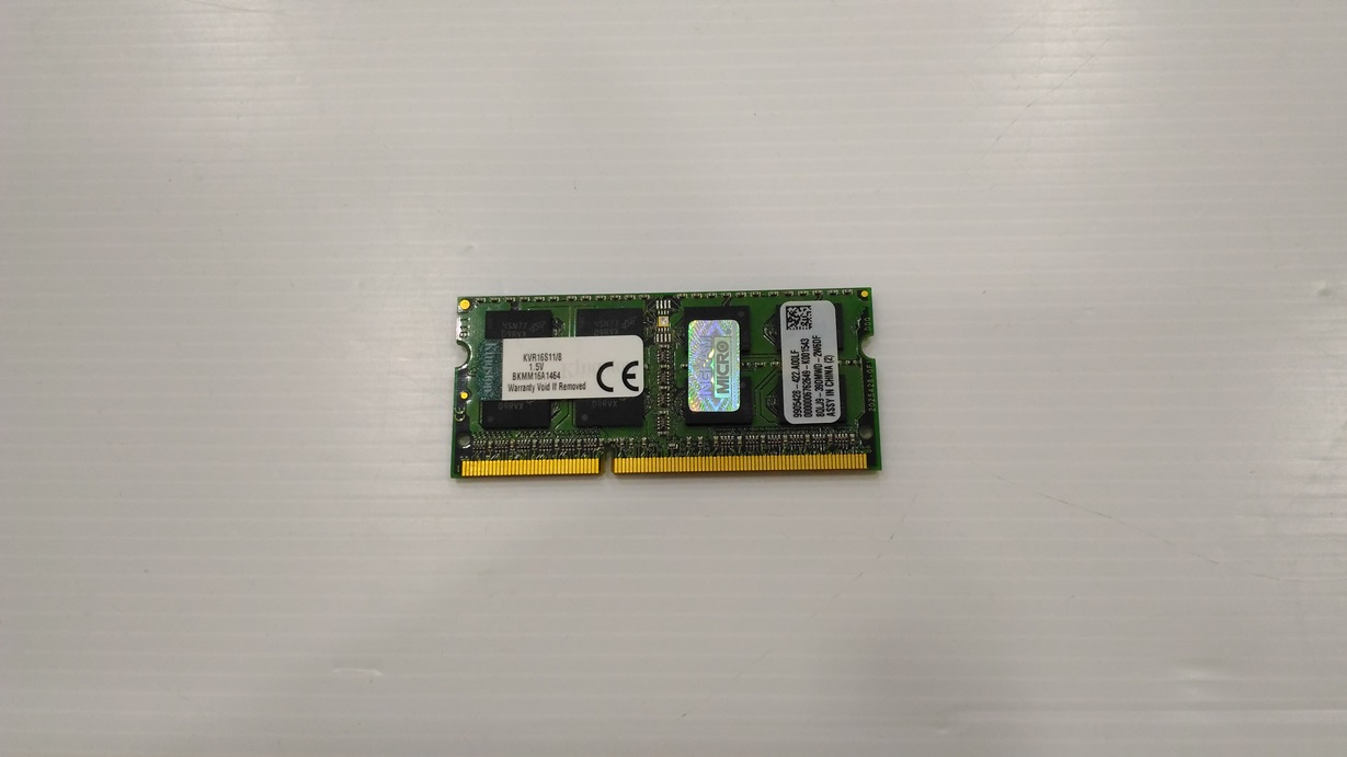 8GB. DDR-3 1600 KINGSTON Notebook