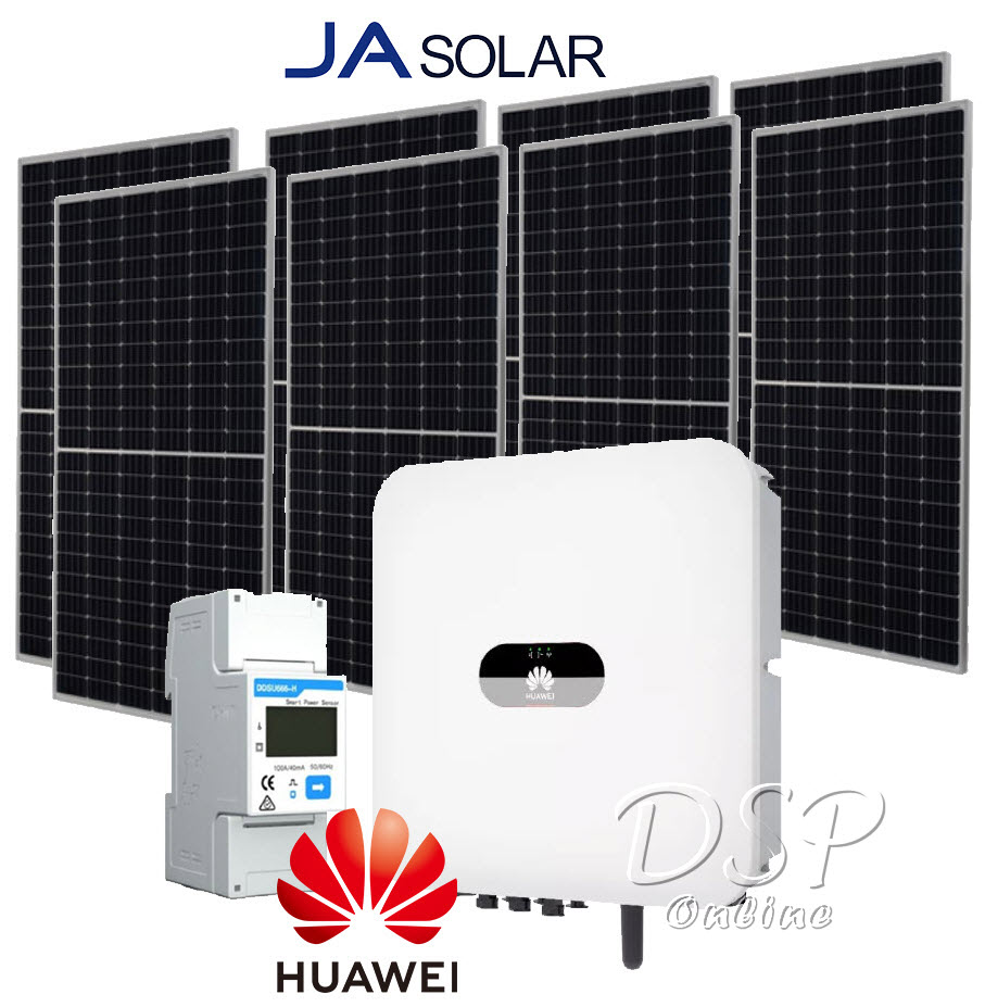 ขายถูก Solar Call KIT Huawei + JAsolar ชุดเซ็ทโซล่าเซลล์ขนาด 3กิโลวัตต์ 1 เฟส ประกันศูนย์