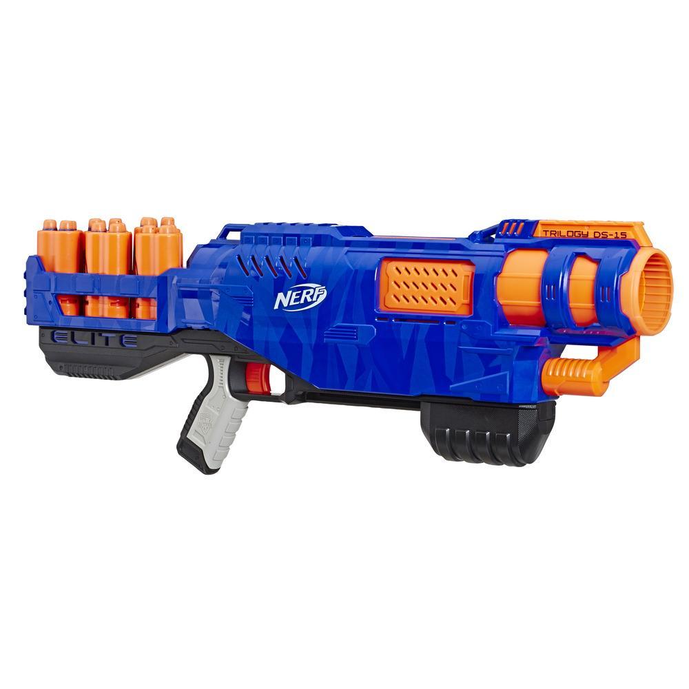 Hasbro Nerf N-Strike Elite Trilogy DS-15 Toy Blaster with 15 Nerf Elite Darts ฮาสโบร ลิขสิทธิ์แท้
